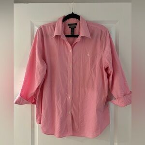 Ralph Lauren pink striped button up